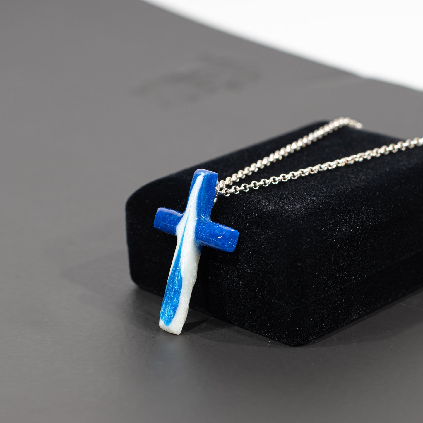 Blue Sky Cross Necklace